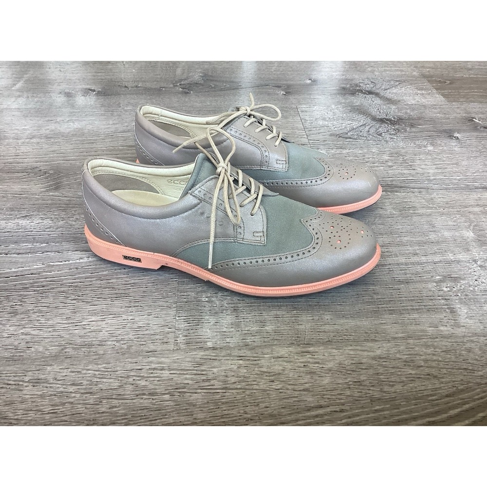 Ecco Womens 39 / 8.5 Hybrid Max Golf Shoes Spikeless Oxford Wingtip Hydromax